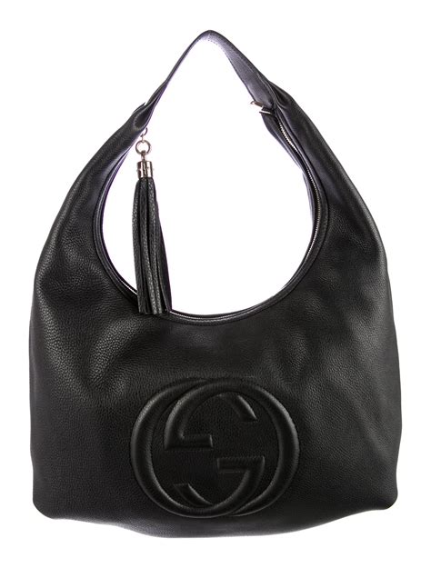 gucci hobo bag black|其他.